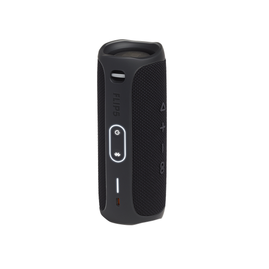 JBL Flip 5 - Black Matte - Portable Waterproof Speaker - Back image number null